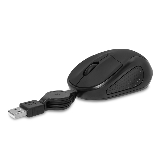 Mouse Alámbrico SK-RF1955 Spectra USB Cable Retráctil