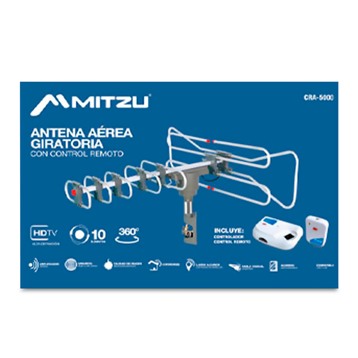 Antena Aérea Giratoria con Control Remoto Mitzu CRA 5000 / Exterior