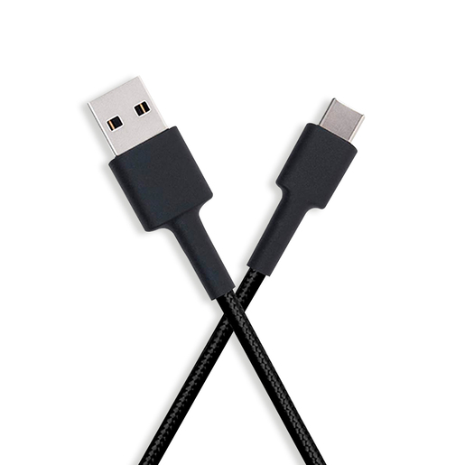 Cable USB a C Xiaomi / 1 m / Trenzado / Negro