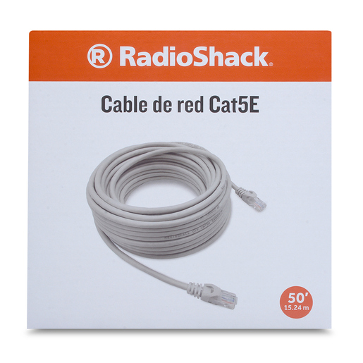 Cable de Red Ethernet RadioShack 15.2 m Cat5E Gris