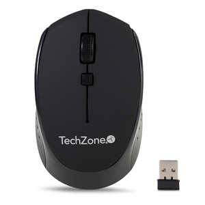 Mouse Inalámbrico TechZone TZ19MOU01 Negro USB