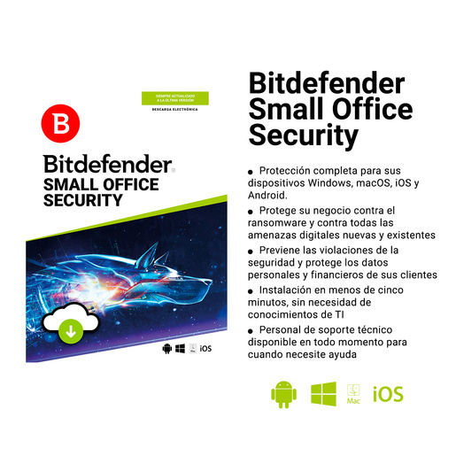 Antivirus Bitdefender Total Security / 3 usuarios / 1 año