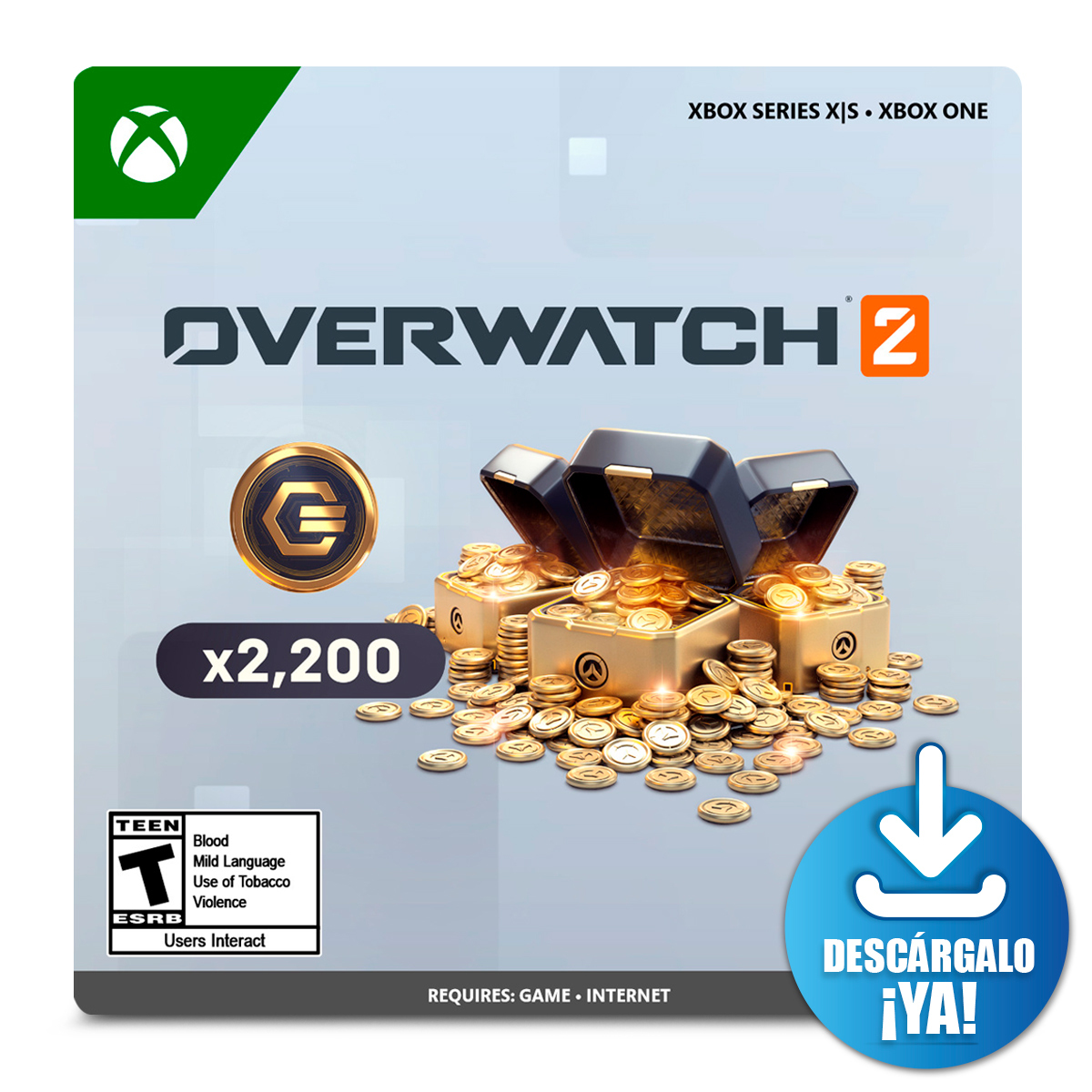 Overwatch 2 2200 Coins Xbox One Series X·S Descargable | RadioShack México