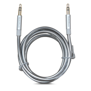 Cable Auxiliar 3.5 mm RadioShack / 90 cm / Metal / Plata