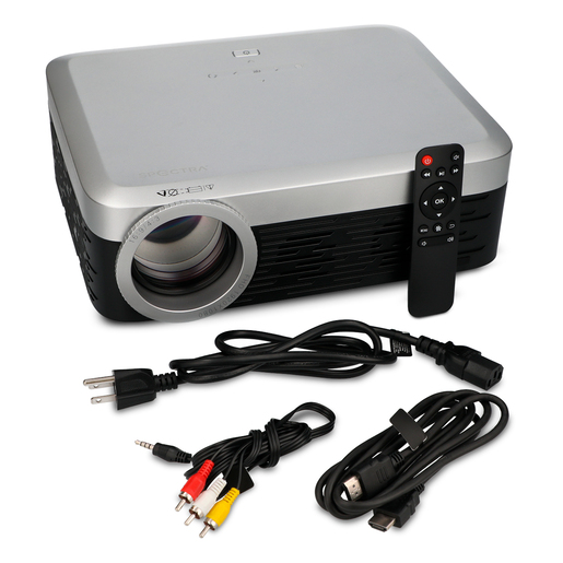 Proyector Mini HD Spectra J03 720px 2500 Lúmenes Negro