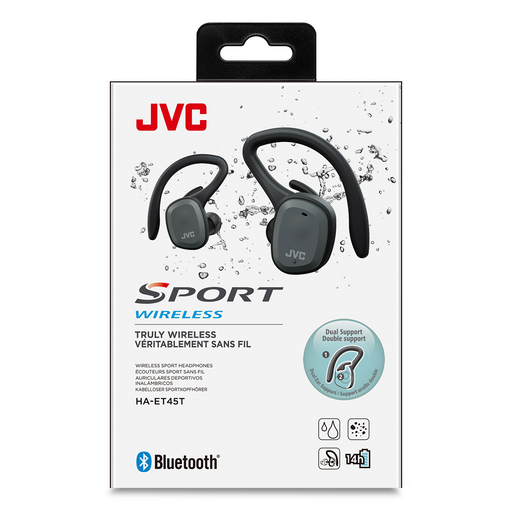 JVC HA-ET45T True Wireless Auriculares Bluetooth Negros