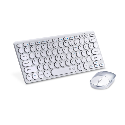 Teclado y Mouse Inalámbricos Select Power Blanco