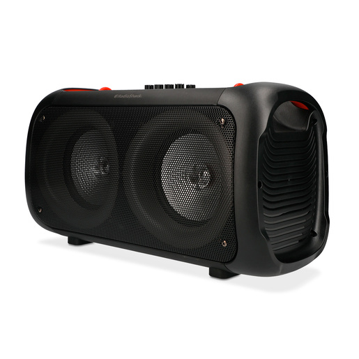 Bocina Doble Bluetooth Radio Shack Luz LED Negro