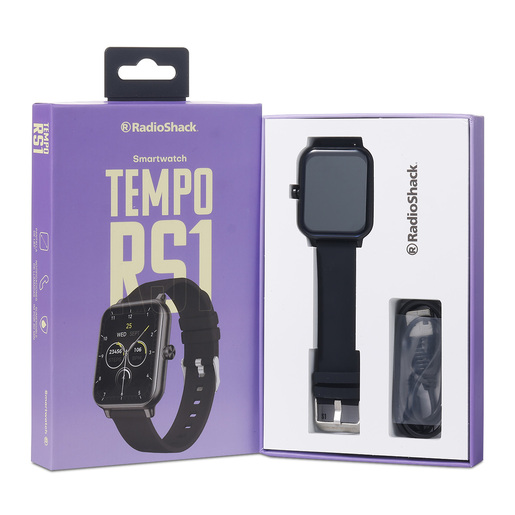 Smartwatch Tempo RadioShack 1.83 pulg. Negro