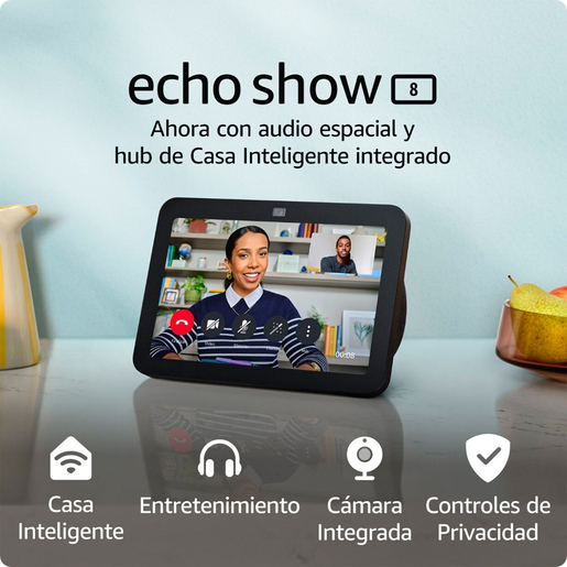 Amazon Echo Show 8 3ra Generación HD 8 pulg. Negro 