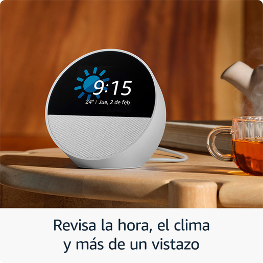 Alexa Amazon Echo Spot 2024 Touch 2.83 pulg. Blanco