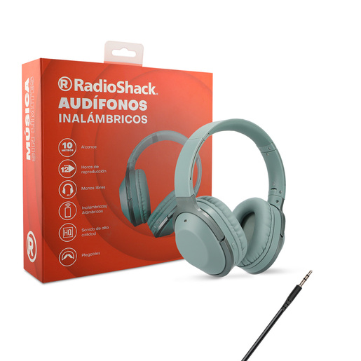 Audífonos Inalámbricos On Ear RadioShack 12 horas Verde