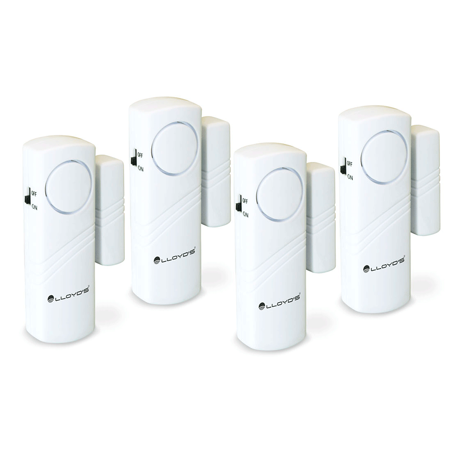 4 Alarmas Para Puertas Y Ventanas De Alarma Seguridad Casa Inalambrica  Sensor