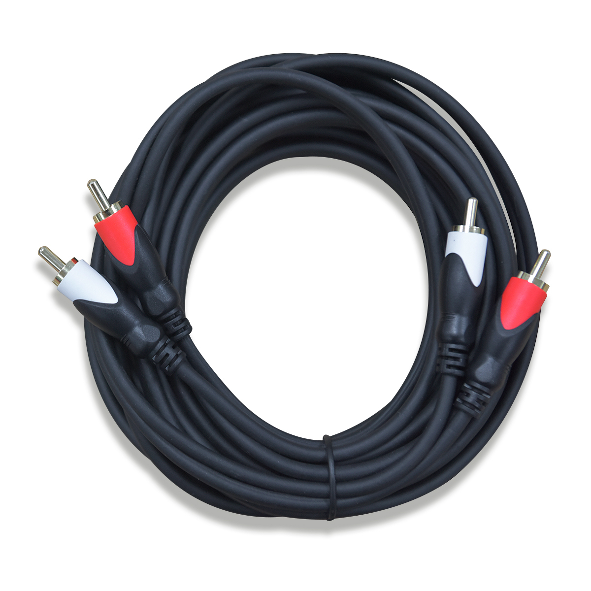 Cable Auxiliar 3.5 mm a Doble RCA RadioShack / 1.8 m / Plástico / Negro, Cables y Adaptadores de Video, TV y Video, Originales RadioShack, Todas, Categoría