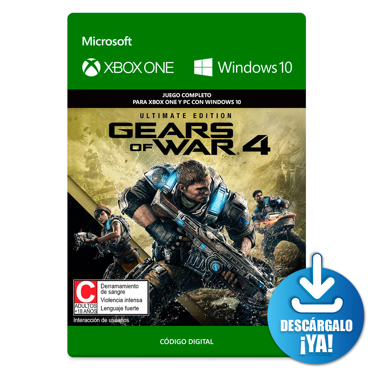 Gears of War 4 - Xbox One, Juegos Digitales México